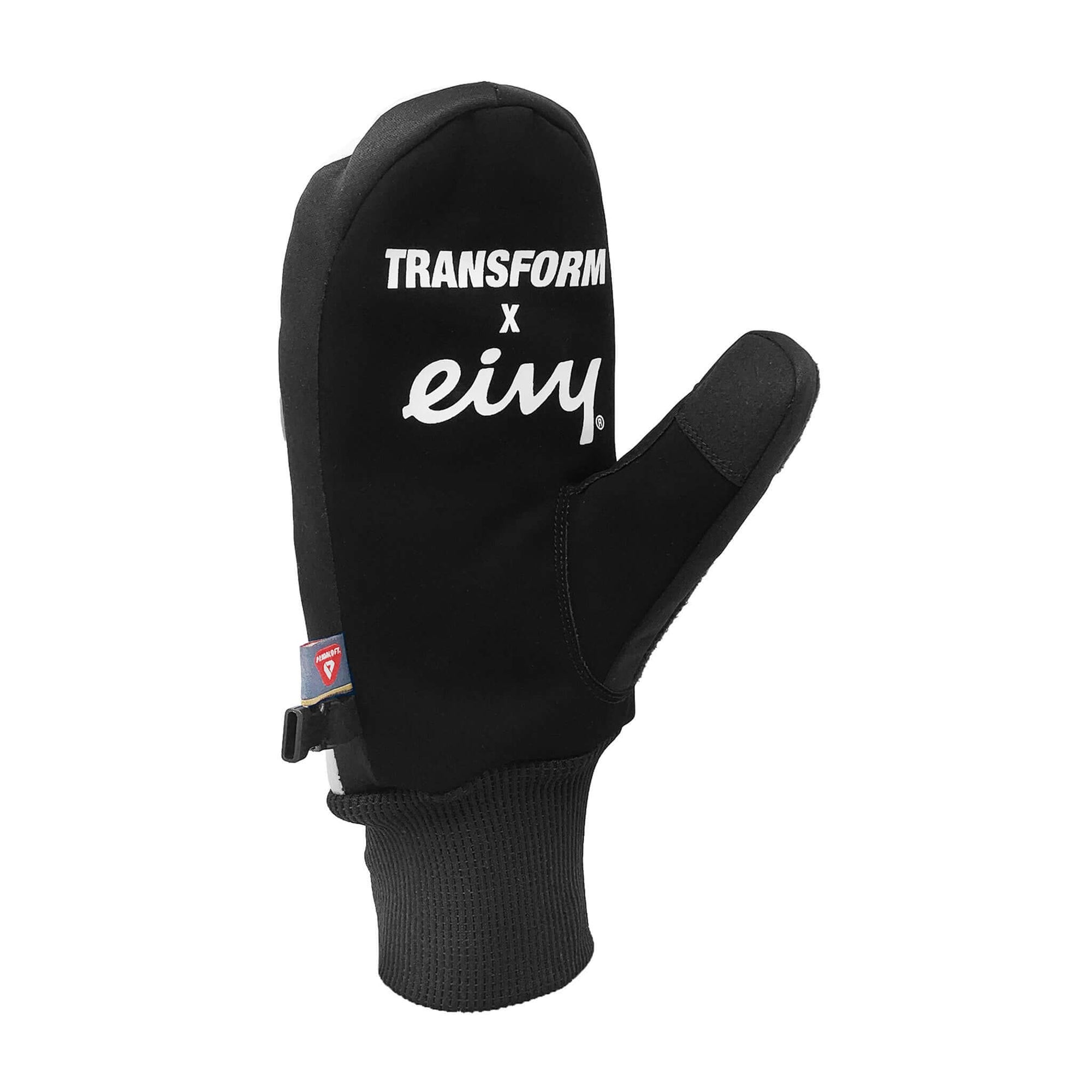 The KO Mitt Transform x Eivy Leopard snowboard mitt with Primaloft Gold Insulation and Hipora 10k waterproof inserts