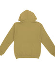 The Team Hoodie Gold back view with screenprint design, thumb cuffs, and gender neutral riders fit for snowboarding.