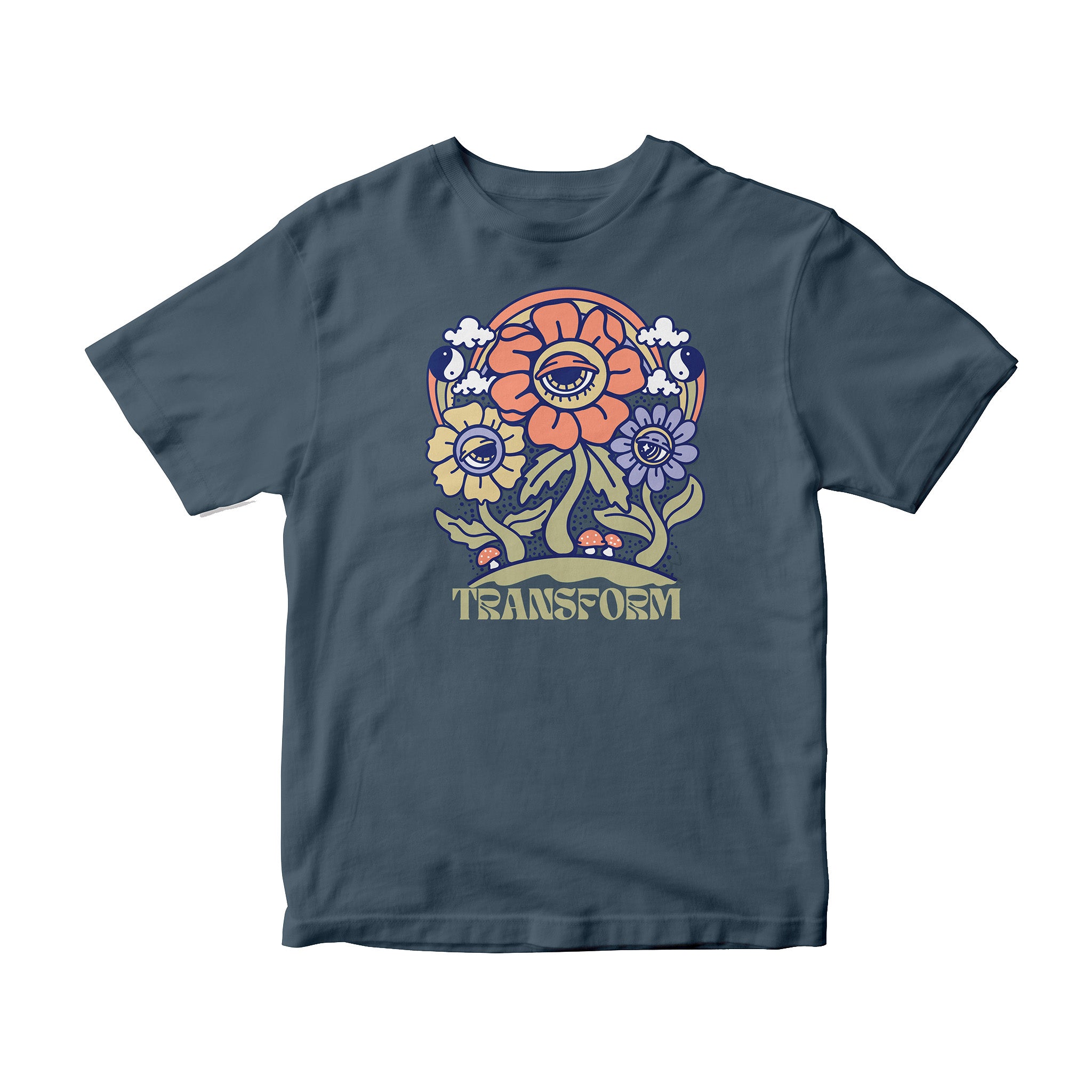The Stoned Flower Tee Navy