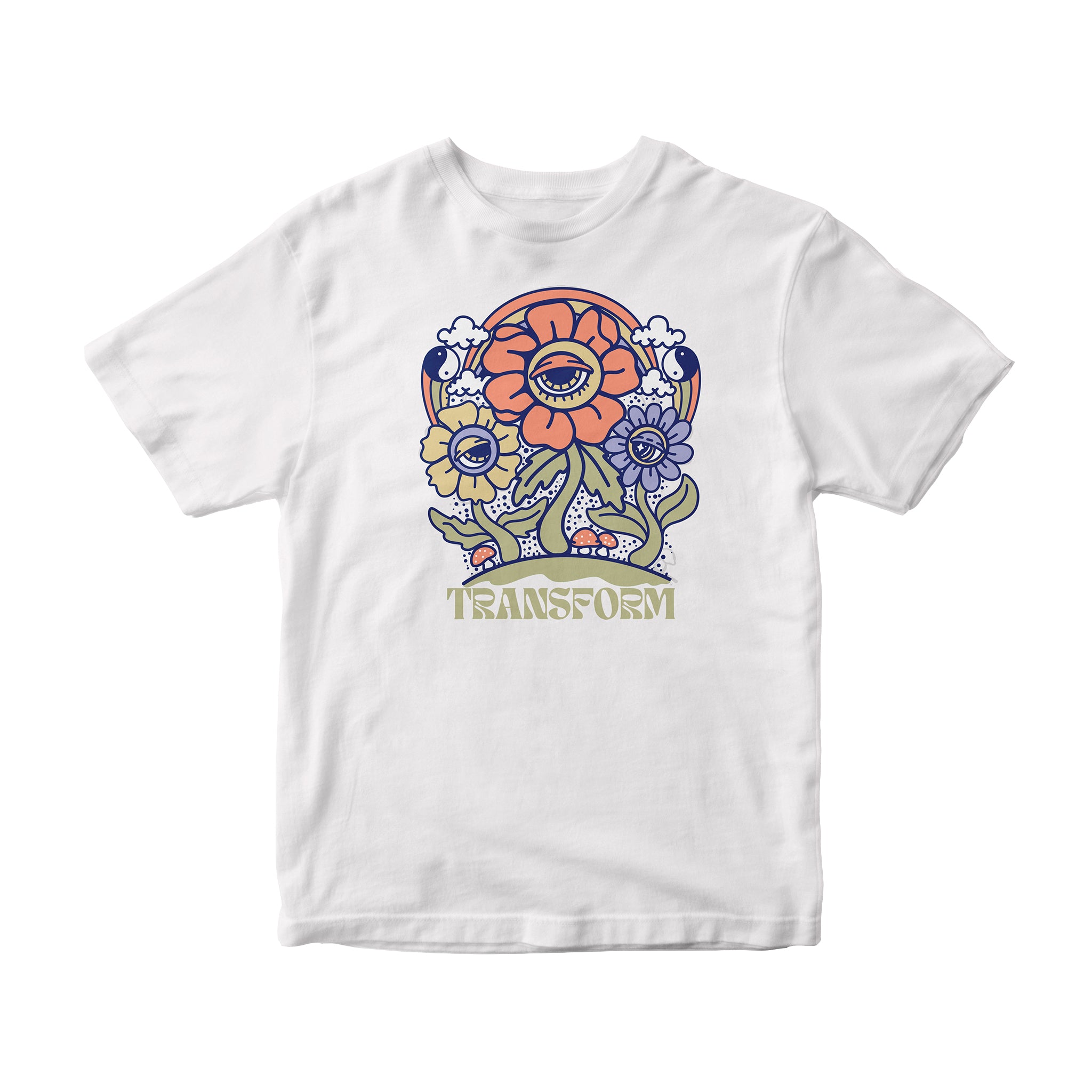 The Stoned Flower Tee White