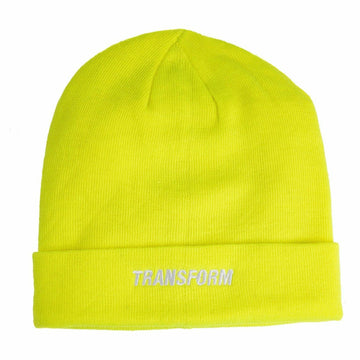 Gold The Fast Text Beanie Fluro