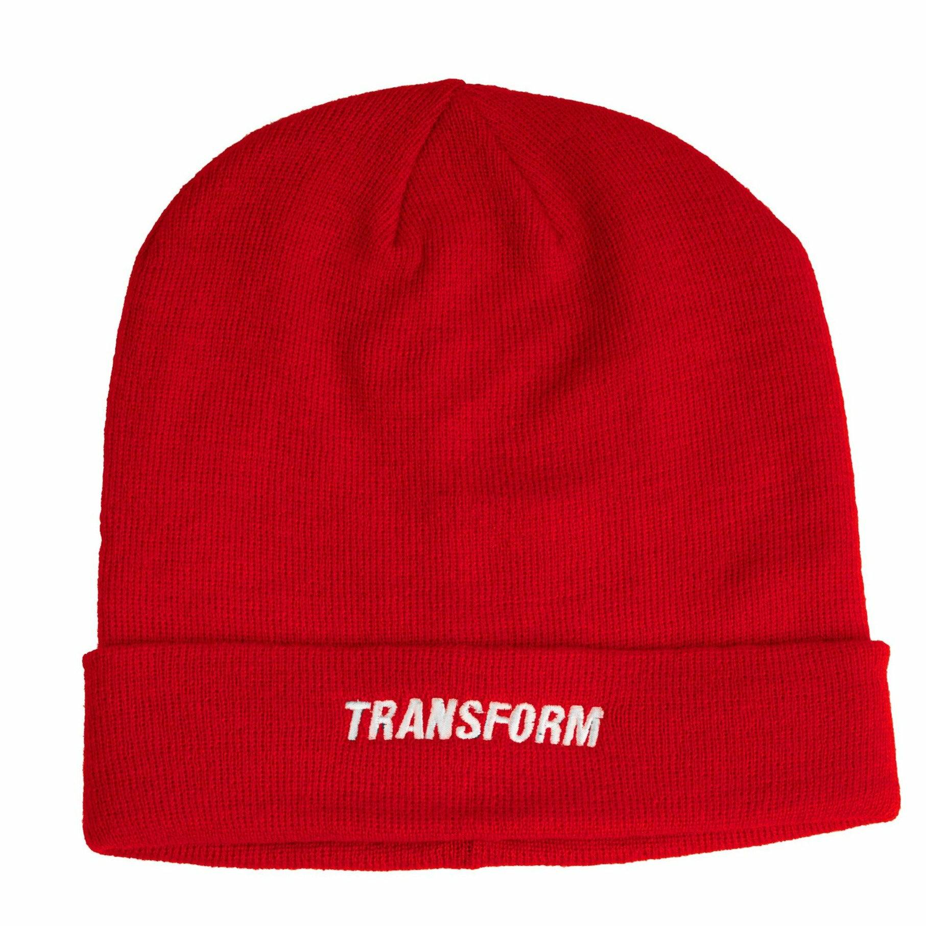 Firebrick The Fast Text Beanie Red